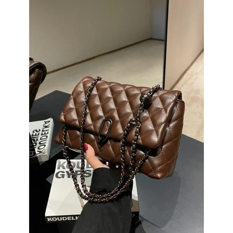 Luxury Bags For School - Sac à chaîne matelassé beige pour