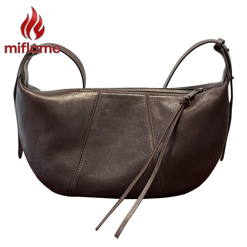 Quiet Luxury Bags Crossbody - Sac Hobo en Cuir Véritable pour