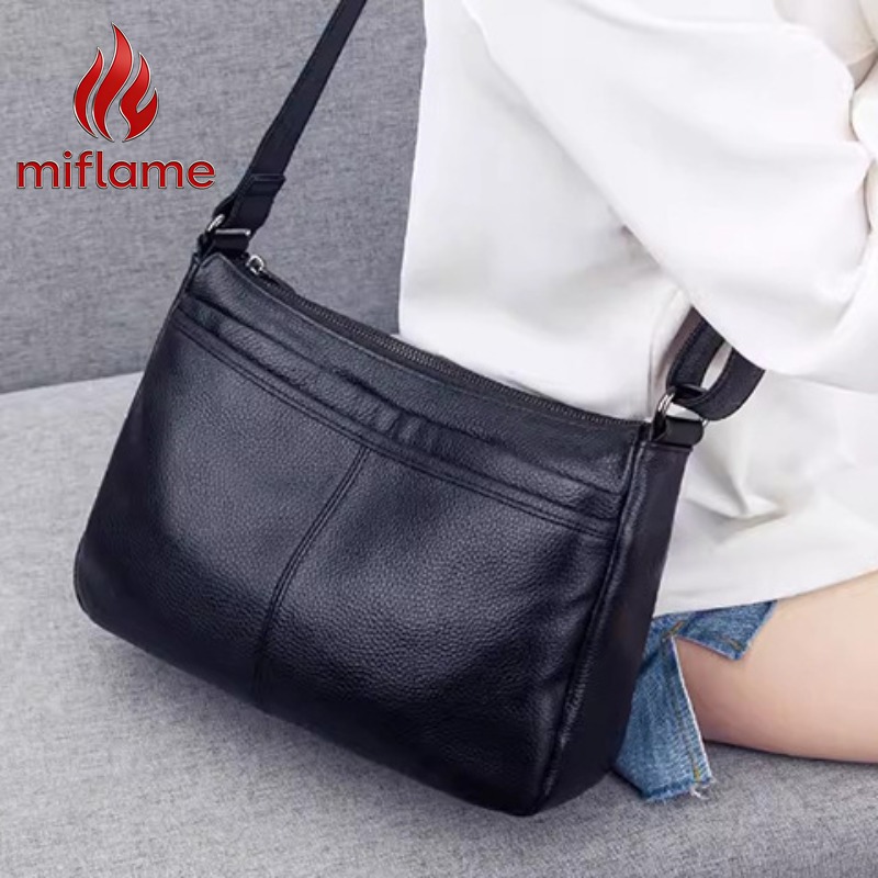Quiet Luxury Bags Crossbody - Sac hobo en cuir véritable pour