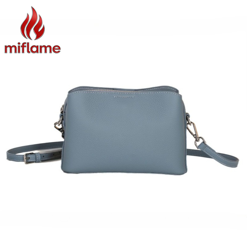 Quiet Luxury Bags Crossbody - Sac bandoulière carré en cuir véritable