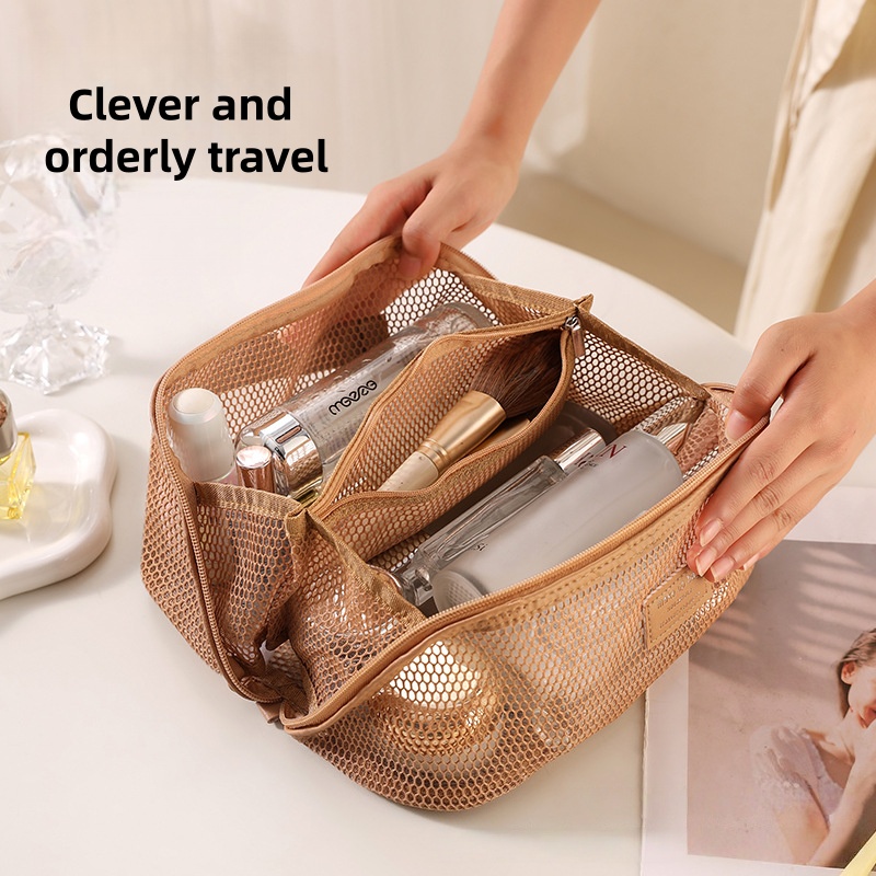 Luxury Bags China Wholesale - Sac de rangement cosmétique en maille