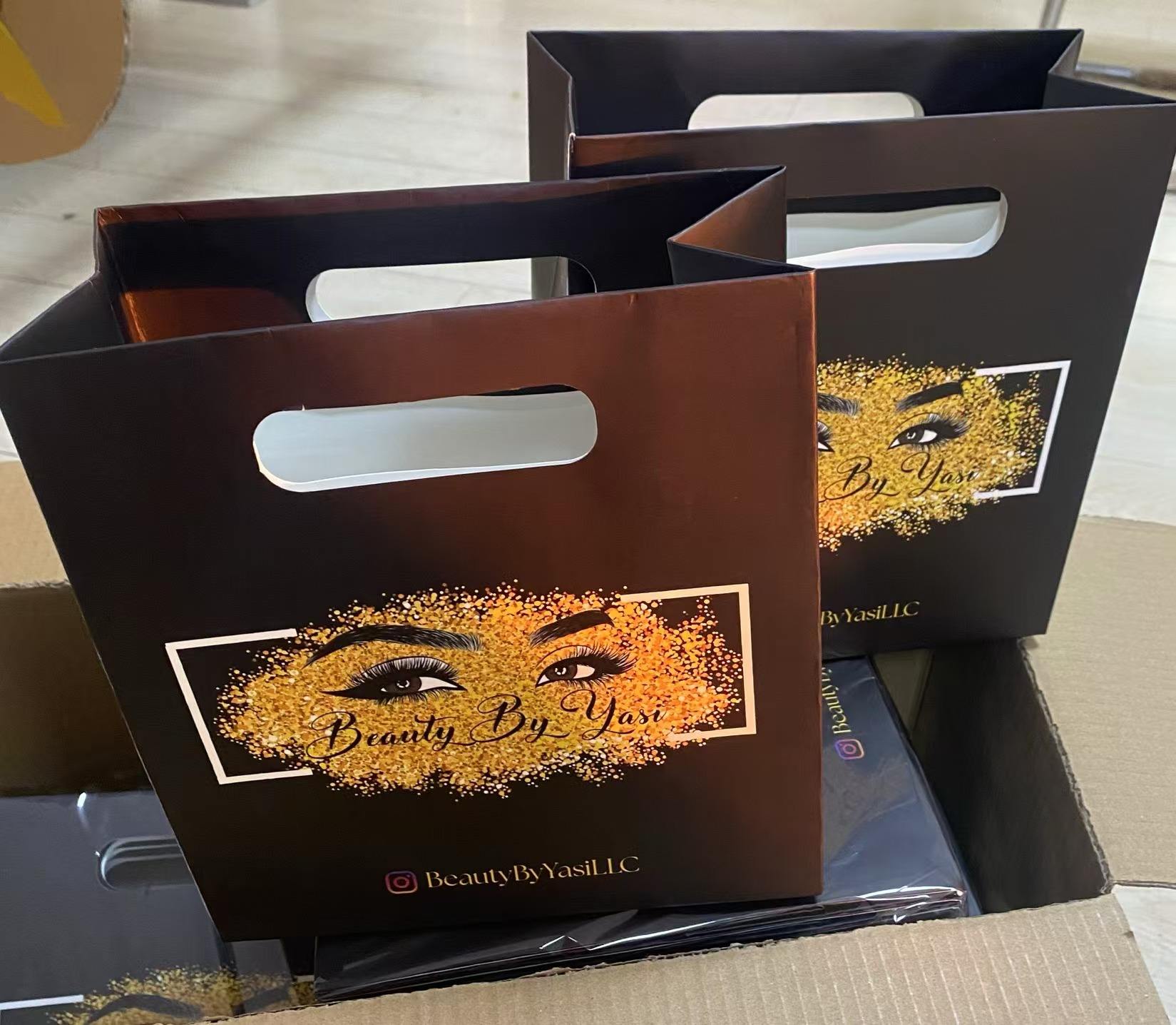 Luxury Bags Logo - Sac en papier de shopping de