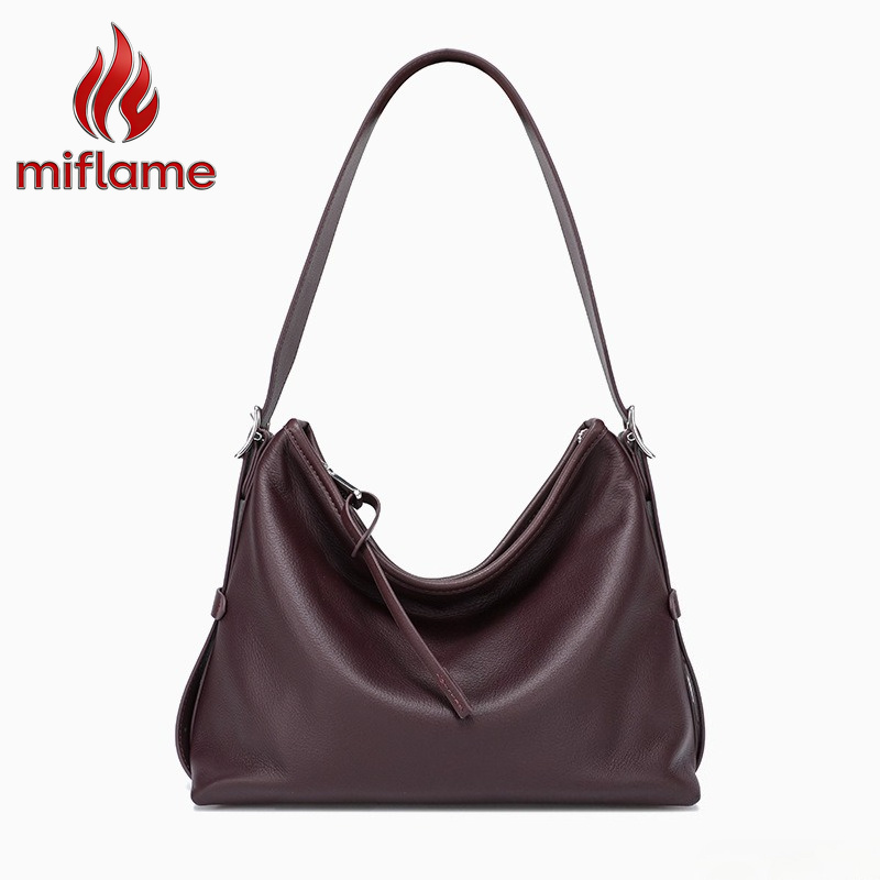 Quiet Luxury Bags Tote - Sac fourre-tout en cuir véritable pour