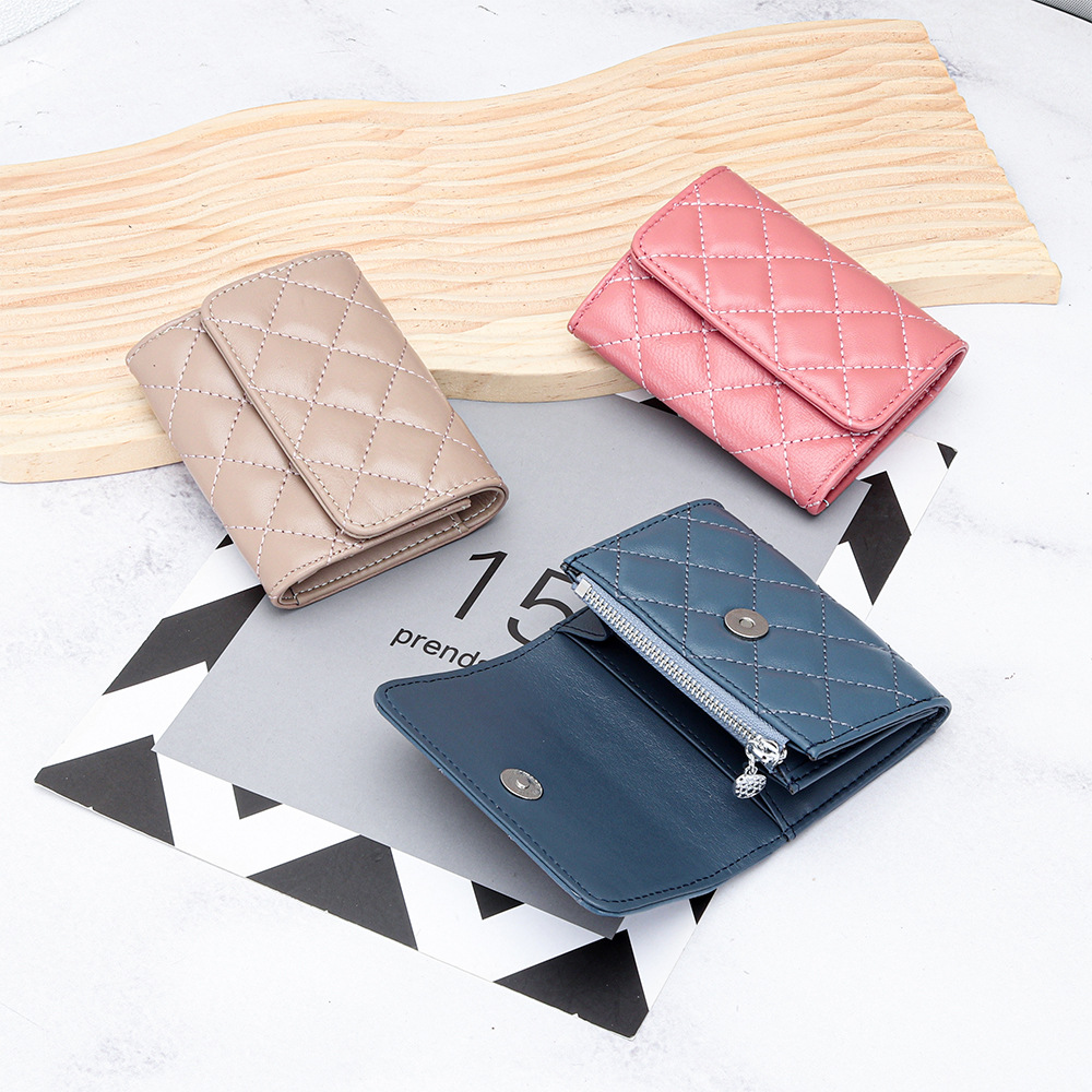 Luxury Bags Name For Women - Porte-cartes matelassé en peau de mouton