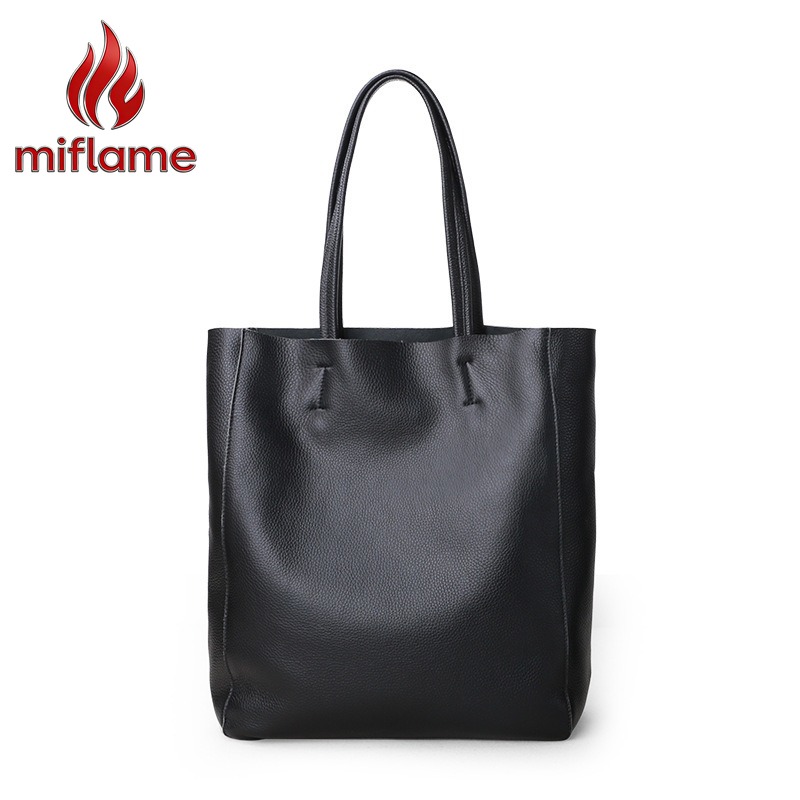 Quiet Luxury Bags Tote - Sac fourre-tout en cuir véritable pour