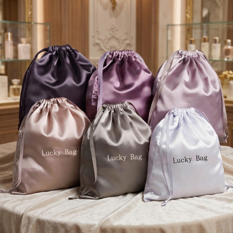 Sac à cordon en satin léger de - Luxury Bags Logo avis et prix