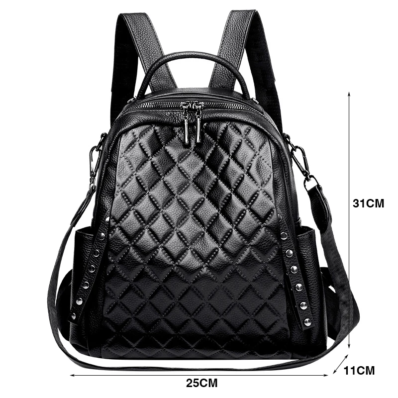 Sac à dos en cuir véritable po - Luxury Bags For School avis et prix
