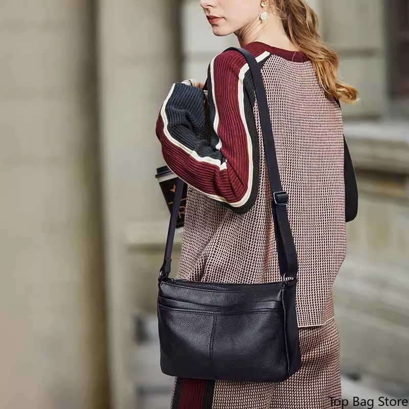 Sac hobo en cuir véritable pou - Quiet Luxury Bags Crossbody avis et prix