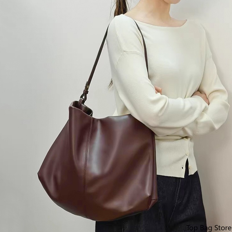 Sac à bandoulière en cuir véri - Quiet Luxury Bags Tote avis et prix