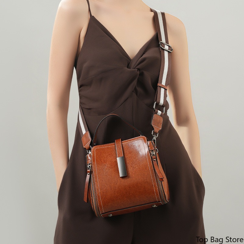 Sac bandoulière en cuir vérita - Quiet Luxury Bags Crossbody avis et prix