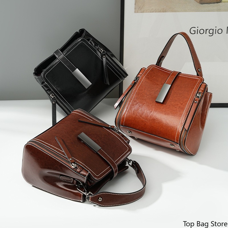 Sac bandoulière en cuir vérita - Quiet Luxury Bags Crossbody avis et prix