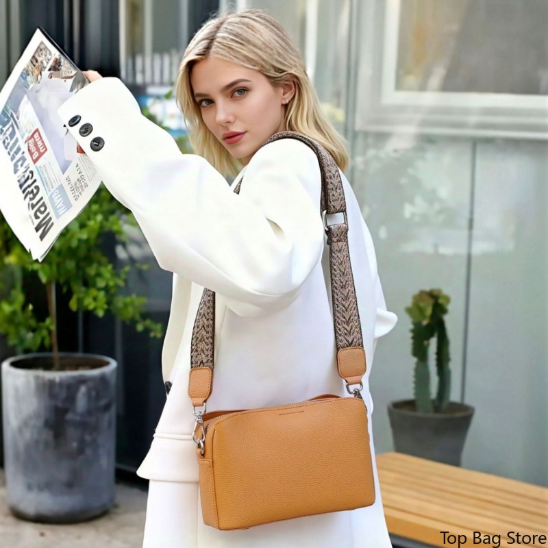 Sac bandoulière carré en cuir  - Quiet Luxury Bags Crossbody avis et prix