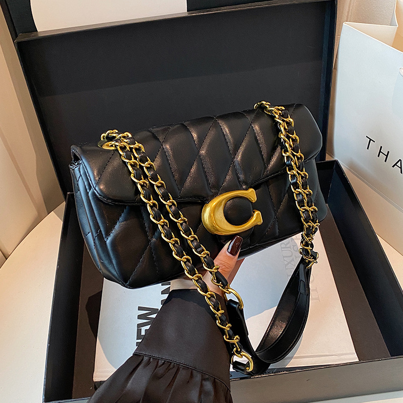Sac à bandoulière matelassé en - Luxury Bags Logo avis et prix
